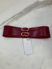 Cintura fascia doppia fibbia rossa ZARA nuova con etichetta taglia 30