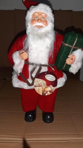 Babbo natale con pacco - cm.30,