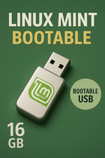 CHIAVETTA USB AVVIABILE LINUX MINT 22.2 ZARA SISTEMA OPERATIVO PC VELOCE