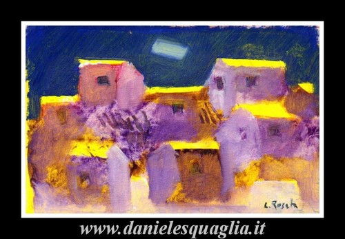 Paesaggio con case - con, borgo