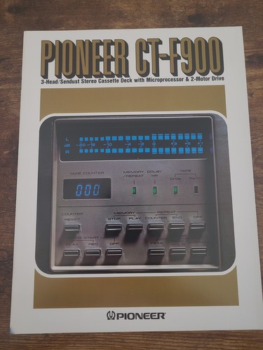Pioneer f900 brochure deck - pioneer,