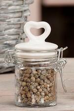 BARATTOLO VASETTO in VETRO per spezie cuore,portaconfetti,star