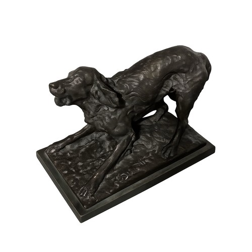Scultura bronzo cane - –,