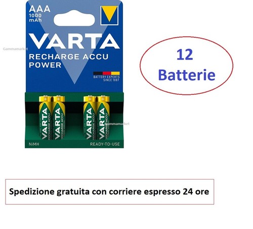 Batterie ricaricabili aaa - batterie,
