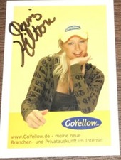PARIS HILTON autografo firmato