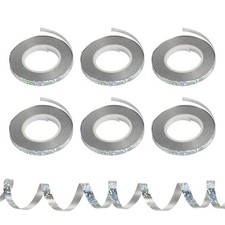 Arricciatura Nastro arricciato Palloncino Corda 5mm 10m 6 Rotolo Argento