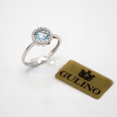 Anello oro bianco 750 - 18,
