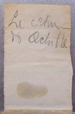 D'Annunzio appunto autografo