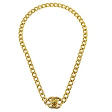 Chanel Turnlock Gold Chain