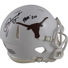 Joseph Ossai Autografo Texas Longhorns Mini Casco Gancio Em Insc. Beckett 50161