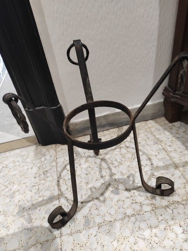 Porta vaso ferro battuto - vaso,