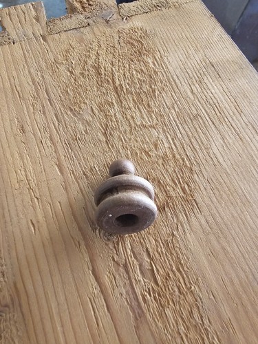 Pomello legno mobili antico - pomello,