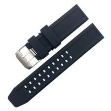 CINTURINO IN GOMMA 23MM PER CITIZEN ECO DRIVE AT8020-03L H800-S081165 CINTURINO OROLOGIO NERO