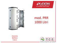 Accumulo Puffer Due Scambiatori Interni PLEION mod PRR - 1000L Doppio Serpentino