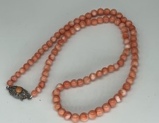 Collana Corallo Rosa Anni 50