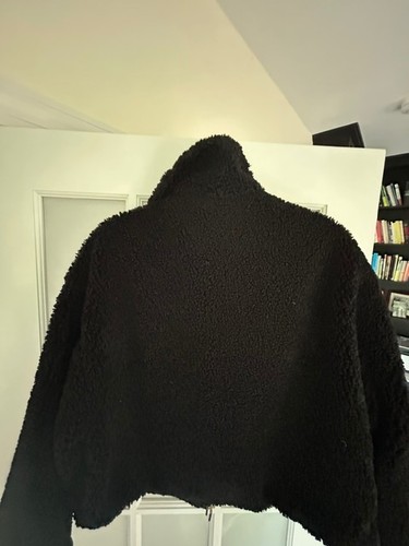 Zara teddy giacca pile nero - giacca,