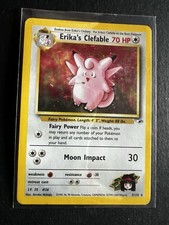 Erika's Clefable (GH 3) Rare Pokemon Card Eng Holo