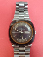 RARE Bulova Accuquartz Ceramic Day-date Tuning Fork (Diapason) Vintage Watch...
