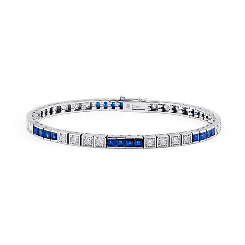 Zaffiro blu diamante scatola - zaffiro,