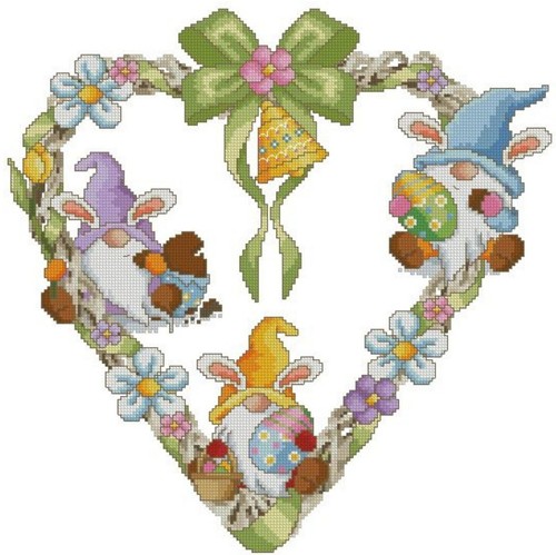 Ghirlanda con gnomi kit a - ghirlanda,