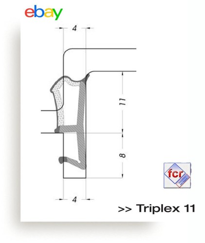 Uniform extruded gasket - uniform, co-extruded