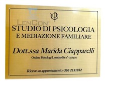 Targa Professionale in Ottone