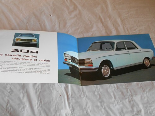 Depliant auto epoca peugeot - depliant,