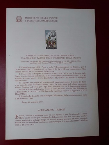 Bollettino illustrativo 1965 - illustrativo,