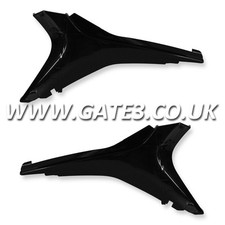 HONDA CRF450R CRF 450 R 2009-2012 PANNELLI LATERALI SUPERIORI NERI SCHEDE PLASTICHE