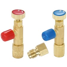 Greluma R12 R410 Valvola di carica del refrigerante, R12 R22-1/4" Maschio (j8m)