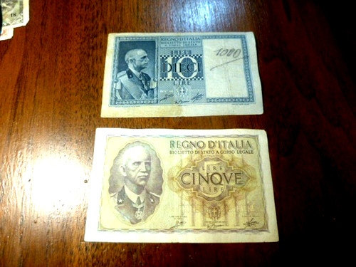 Regno italia banconote - regno, d'italia