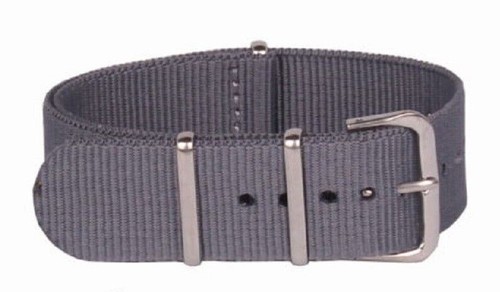 Cinturino nylon grigio grey - grigio,