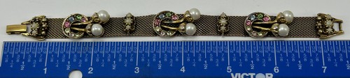 Bracciale vintage tono oro - bracciale,