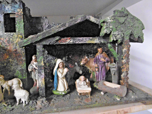 Antico presepe statuine - antico,
