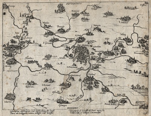Parigi dintorni mappa - , della