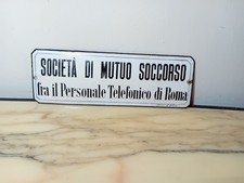 Tabella Targa Smaltata Personale Telefonico