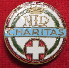 PIN SPILLA NLD CHARITAS NOSTRA SIGNORA LOURDES CROCE ROSSA ITALIANA LORIOLI