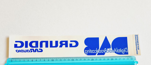 Adesivo grundig car - grundig, audio