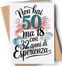 Biglietto Auguri 50 Anni Uomo