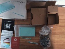 Nintendo DS Lite Turchese Azzurro Con Scatola Originale + Custodia Rigida +Gioco
