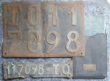 LICENSE PLATE TARGA Italy