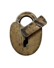 *HH* Antico Lucchetto Chiave Serratura Forziere Baule Catenaccio Padlock Patent