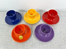EMSA WEST GERMANY SET 5 PORTAUOVA IN PLASTICA COLORATA ANNI 70 SPACE AGE COCQUE