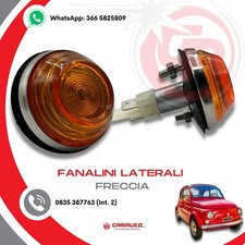 Coppia Fanalini Frecce Laterali Arancioni Lucciole FIAT 500 epoca F L R