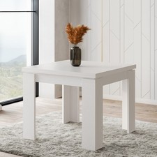 TAVOLO A LIBRO MOD. ULRICH CM 90X90 RUSTICA WHITE