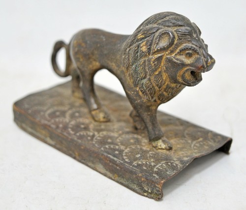 Antico ottone leone statuina - ottone,