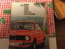 BMW  1602 1802 2002 2002ti 2002 cabrio  depliant brochure catalogo Prospekt 