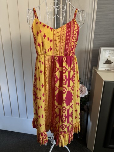 Abito boho giallo mariko - boho,