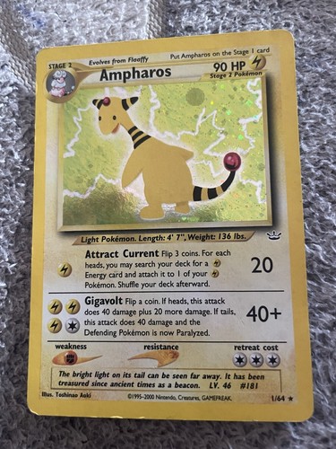 Ampharos neo revelation - ampharos,