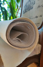 Tessuto Fiandra Puro Lino Damascato 4 Metri Bianco/Panna Complementi Arredo Casa